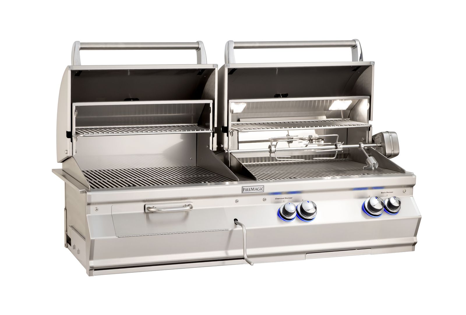 Fire Magic Aurora A830i Combo Grill view 2