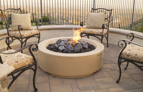 CB Louvre Round Fire Pit Lifestyle 01