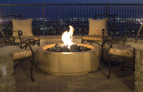 CB Louvre Round Fire Pit Lifestyle 02